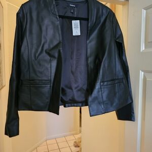 TORRID Black Faux Leather Jacket